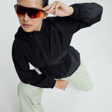 Sophia Aeroshade Cinched Windbreaker in Black