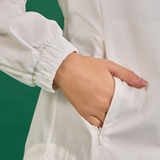 Niro Snatchback Windbreaker in White