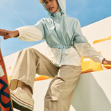 Iris Adjust-fit Windbreaker Blue White
