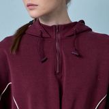 Hera Adjustable Waist Hoodie in Maroon