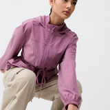 Neo Windbreaker Top in Dusty Plum
