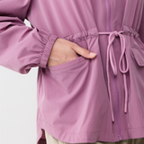 Neo Windbreaker Top in Dusty Plum