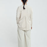 Jennie Basic Oversized Top in Oat