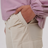 Zoey Cargo Pants in Eggshell
