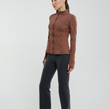 Eva Flexform Fitted Jacket in Dark Rose Gold