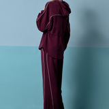 Hera Adjustable Waist Hoodie in Maroon