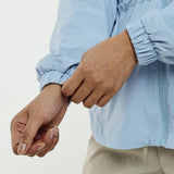Nyla Cinched Windbreaker in Powder Blue