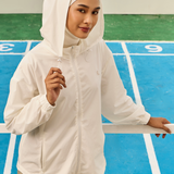 Niro Snatchback Windbreaker in White