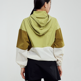 Sabine Tri Colour Windbreaker in Olive
