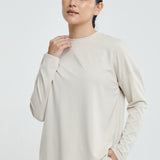 Jennie Basic Oversized Top in Oat