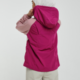 Riley Tri-Colour Windbreaker in Orchid Purple