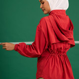Niro Snatchback Windbreaker in Cayenne