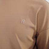 Lily Basic Ribbed Top in Brown