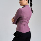 Ella Fitted Top in Dusty Mauve
