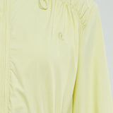 Nyla Cinched Windbreaker in Soft Yellow