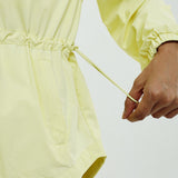 Nyla Cinched Windbreaker in Soft Yellow