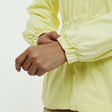 Nyla Cinched Windbreaker in Soft Yellow