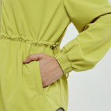 Nyla Cinched Windbreaker in Lime