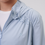 Nyla Cinched Windbreaker in Sky Blue
