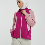 Riley Tri-Colour Windbreaker in Orchid Purple