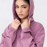 Neo Windbreaker Top in Dusty Plum