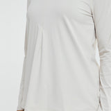 Hailey Running Top Hoodie in Eggshell