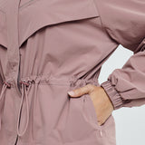 Lara Aeroshade Cinched Windbreaker in Rose Mauve