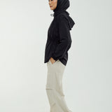 Nyla Cinched Windbreaker in Black