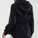 Nyla Cinched Windbreaker in Black