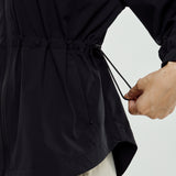 Nyla Cinched Windbreaker in Black