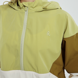 Sabine Tri Colour Windbreaker in Olive