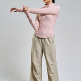 Ella Fitted Top in Soft Pink