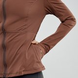 Eva Flexform Fitted Jacket in Dark Rose Gold