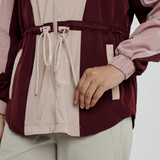 Naya Tri-Colour Windbreaker in Beige