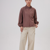 Luna Swift-fit Windbreaker in Mocha