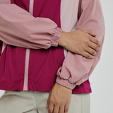 Riley Tri-Colour Windbreaker in Orchid Purple