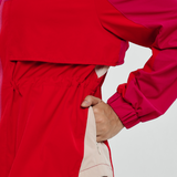 Sasha Tri-Colour Windbreaker in Fuchsia