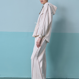 Hera Adjustable Waist Hoodie in Cream