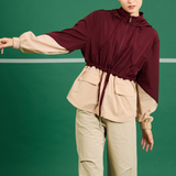 Iris Adjustfit Windbreaker Burgundy & Sand