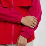 Sasha Tri-Colour Windbreaker in Fuchsia