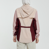 Naya Tri-Colour Windbreaker in Beige