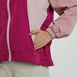 Riley Tri-Colour Windbreaker in Orchid Purple