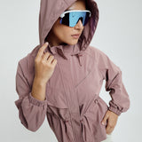 Lara Aeroshade Cinched Windbreaker in Rose Mauve