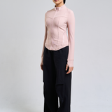 Ella Fitted Top in Soft Pink