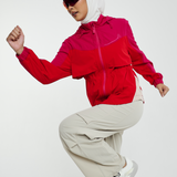 Sasha Tri-Colour Windbreaker in Fuchsia