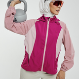 Riley Tri-Colour Windbreaker in Orchid Purple