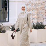 Natalia Hoodie Dress in Khaki