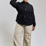 Neo Windbreaker Top in Black