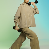 Talia Dynamic Windbreaker in Grey