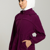Neo X Windbreaker in Aubergine